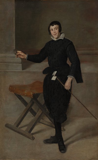 Portret van de Nar Calabazas, c. 1631-32 door Diego Velázquez