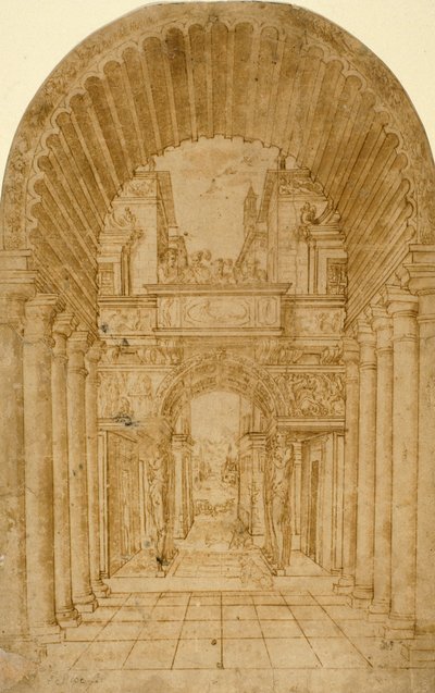 Perspectiefdecor door Diego de Siloé