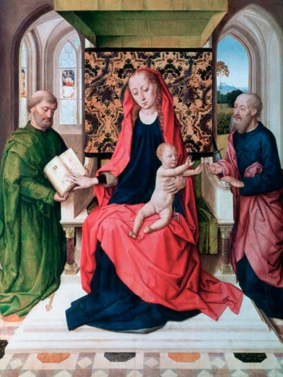 De Maagd en Kind met Heiligen door Dieric Bouts