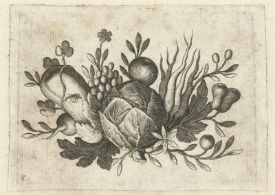 Festoen van vruchten (serie titel) door Dietrich Krüger (attributed to)