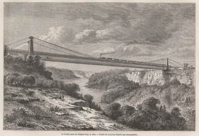 De Niagara Dubbele Brug door Dieudonne Auguste Lancelot