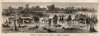 De visserijen van Apathin (Servië) door Dieudonne Auguste Lancelot