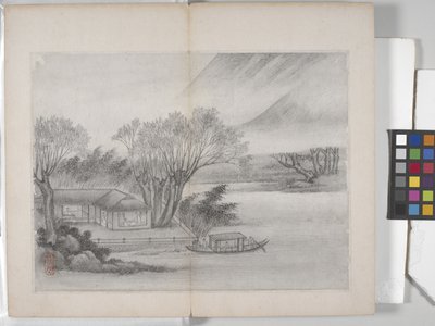 Album met landschapschilderijen door Ding Yunpeng