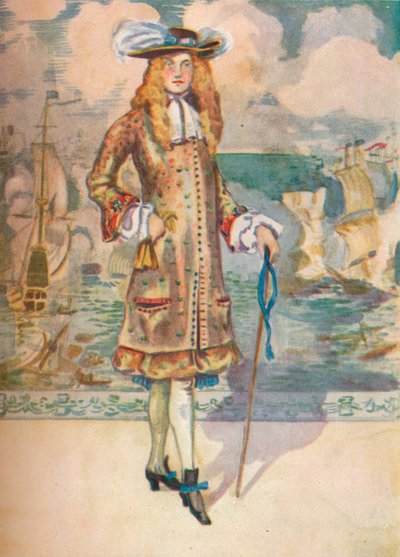 Een man uit de tijd van Karel II, 1907 door Dion Clayton Calthrop