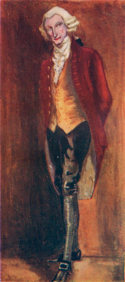 Een man uit de tijd van George III, 1907 door Dion Clayton Calthrop