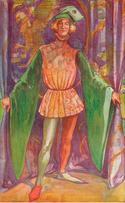 Een man uit de tijd van Hendrik V, 1907 door Dion Clayton Calthrop