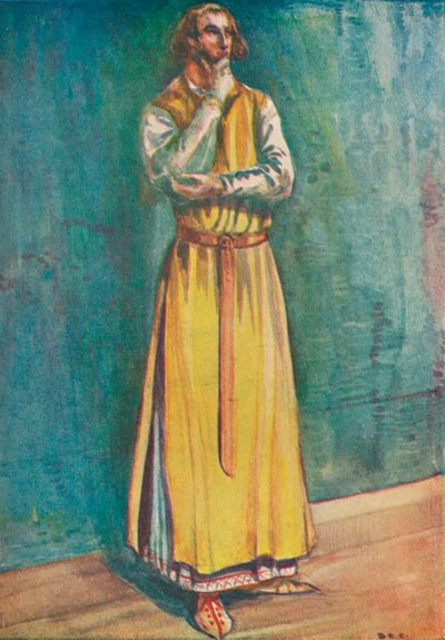 Een man uit de tijd van John, 1907 door Dion Clayton Calthrop