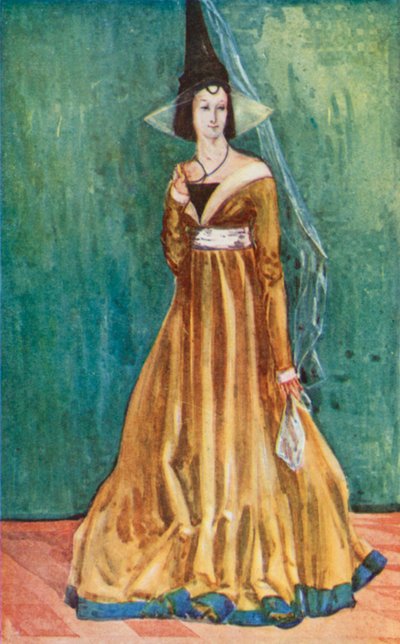Een vrouw uit de tijd van Edward IV 1461-1483 door Dion Clayton Calthrop