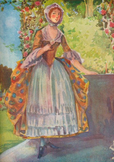 Een vrouw uit de tijd van George II, 1907 door Dion Clayton Calthrop