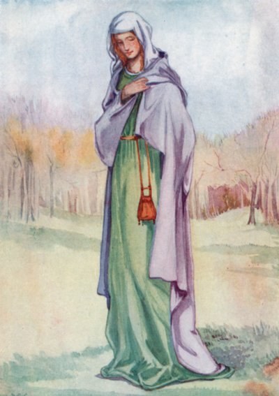 Een vrouw uit de tijd van Hendrik III 1216-1272 door Dion Clayton Calthrop