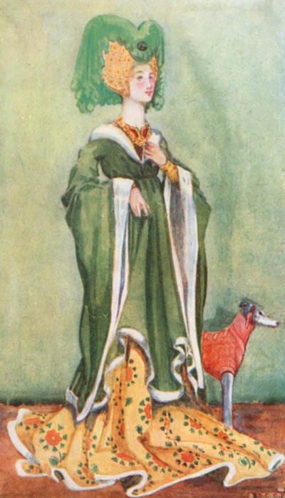 Een vrouw uit de tijd van Hendrik VI 1422-1461 door Dion Clayton Calthrop