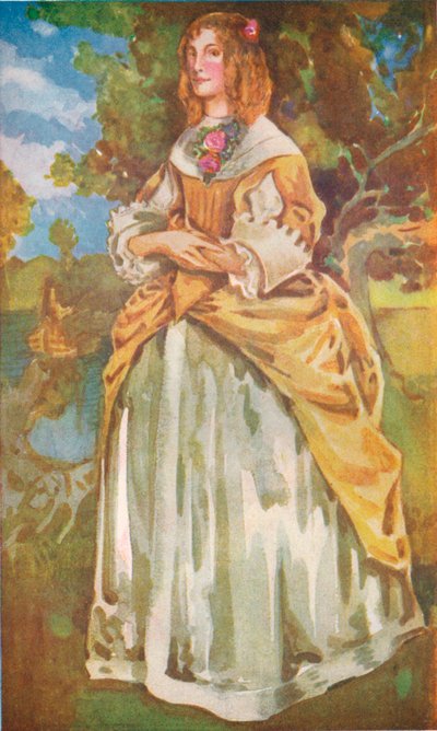 Een vrouw uit de tijd van Jacobus II, 1907 door Dion Clayton Calthrop