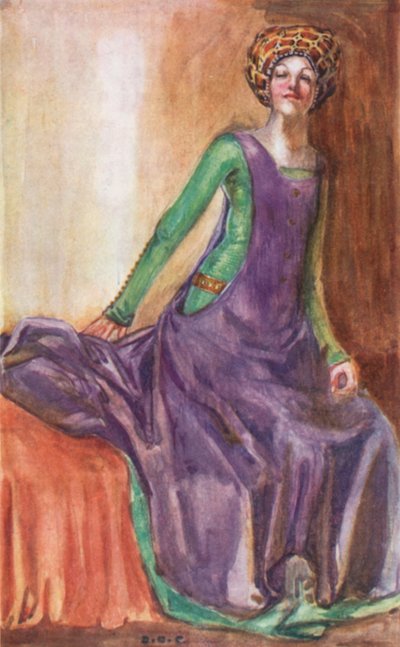 Een vrouw uit de tijd van Richard II 1377-1399 door Dion Clayton Calthrop
