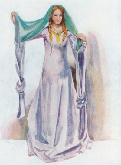 Een vrouw uit de tijd van Stefanus 1135-1154 door Dion Clayton Calthrop