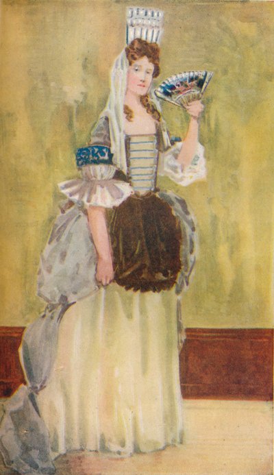 Een vrouw uit de tijd van Willem en Maria, 1907 door Dion Clayton Calthrop