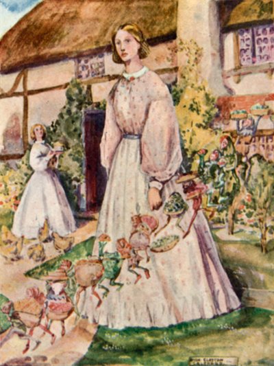 Illustratie voor Goblin Market door Christina Rossetti door Dion Clayton Calthrop