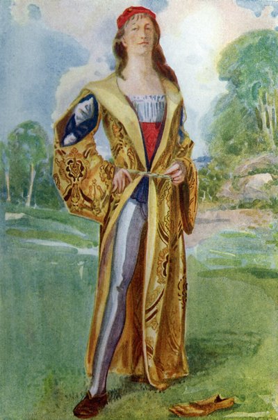 Mannenkostuum in het bewind van Henry VII (1485-1509) door Dion Clayton Calthrop