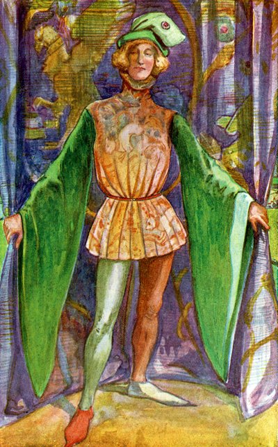Mannenkostuum tijdens het bewind van Hendrik V (1413-1422) door Dion Clayton Calthrop
