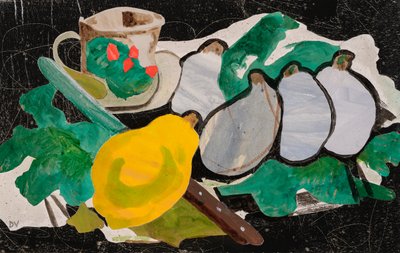 Hommage aan Braque (collage) door Dione Verulam