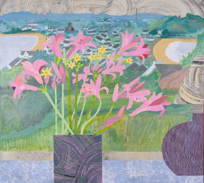 Lelies in Scillies (collage) door Dione Verulam