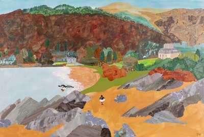 Saddell, Mull of Kintyre (collage) door Dione Verulam