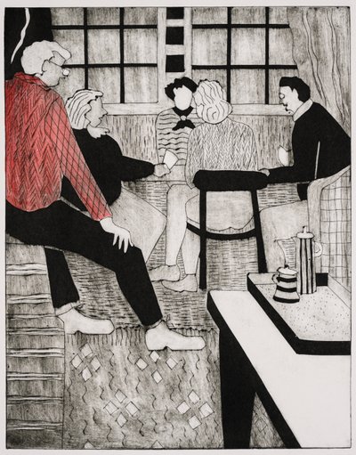 De brugonderwijzer (collagraaf) door Dione Verulam