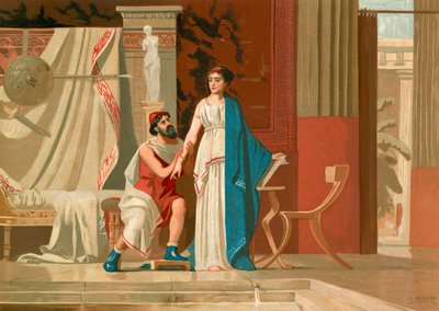 Aspasia en Pericles door Dionisio Baixeras Verdaguer