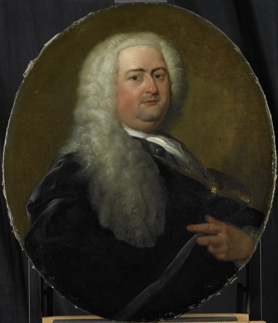 Portret van Adriaen Paets, directeur van de Rotterdamse Kamer van de VOC, gekozen in 1734 door Dionys van Nijmegen