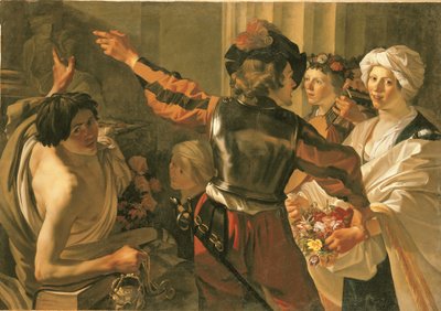 Een offer aan Ceres door Dirck Baburen van