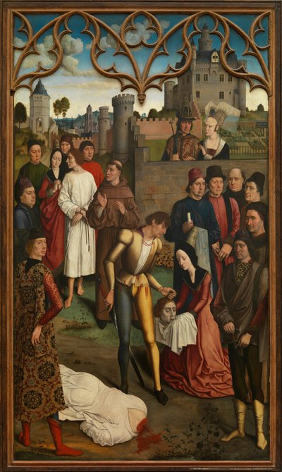 De rechtspraak van keizer Otto III: Onthoofding van de onschuldige graaf door Dirck Bouts