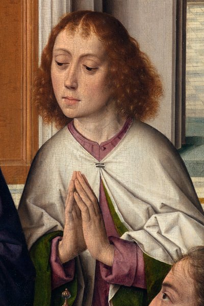 Laatste Avondmaal (detail) door Dirck Bouts