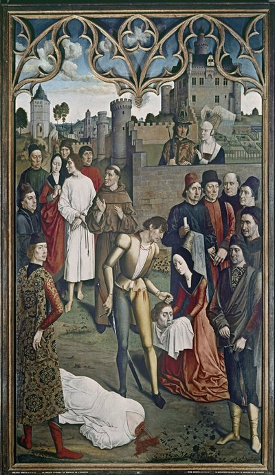 De gerechtigheid van keizer Otto: De executie van de onschuldige man, 1473-75 door Dirck Bouts