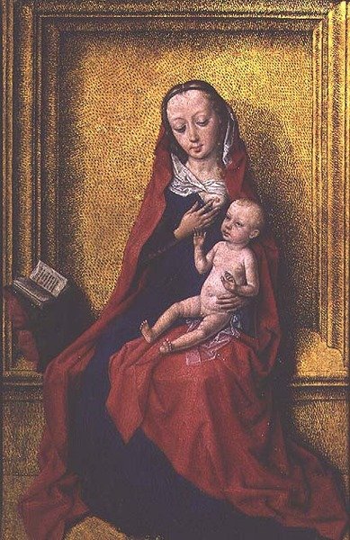 De Maagd en het Kind in een stenen nis, ca. 1465-75 door Dirck Bouts