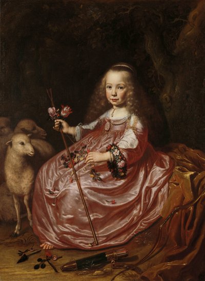 Portret van Clara Alewijn door Dirck Dircksz. van Santvoort
