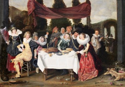 Vrolijk gezelschap door Dirck Hals