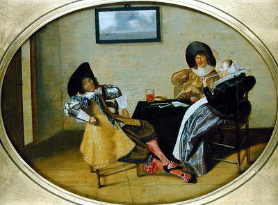 Sociale bijeenkomst door Dirck Hals
