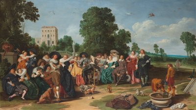 Het champêtefeest door Dirck Hals