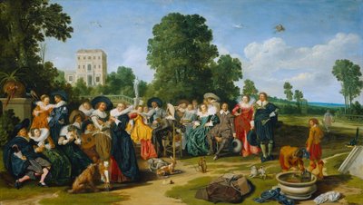 Het champêtefeest door Dirck Hals