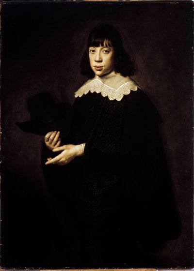 Portret van een jonge man door Dirck Santvoort