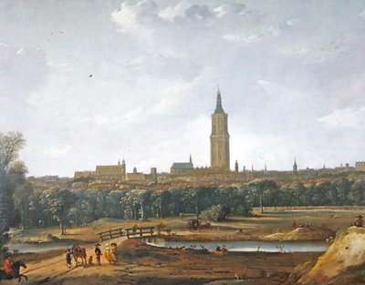 Uitzicht op Den Haag door Dirck Verhaert