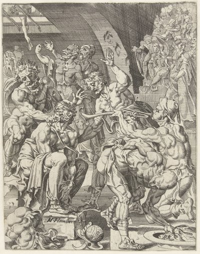 Bespotting van Christus door Dirck Volckertsz. Coornhert (attributed to)