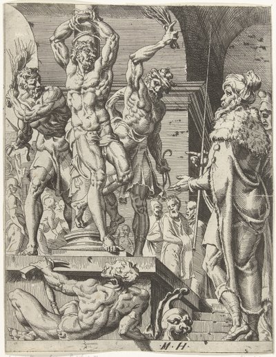 Geseling van Christus door Dirck Volckertsz. Coornhert (attributed to)