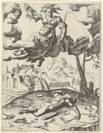 Geloof overwint de zinnelijke liefde door Dirck Volckertsz. Coornhert (possibly)