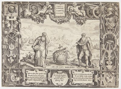 Heraclitus en Democritus, of vermaning tot uithoudingsvermogen en verdraagzaamheid door Dirck Volckertsz. Coornhert