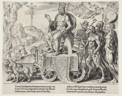 De triomf van Christus door Dirck Volckertsz. Coornhert