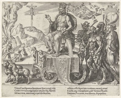 Triomf van Christus door Dirck Volckertsz. Coornhert