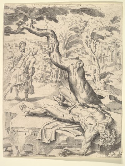 De Gelijkenis van de Barmhartige Samaritaan door Dirck Volkertsen Coornhert