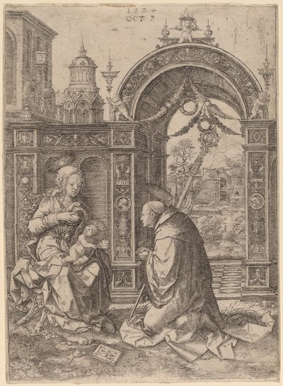 De Visioen van Sint Bernardus door Dirk Jacobsz Vellert
