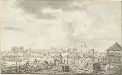 Het Kasteel te Batavia door Dirk Langendijk