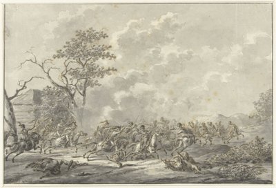 Ruitergevecht door Dirk Langendijk